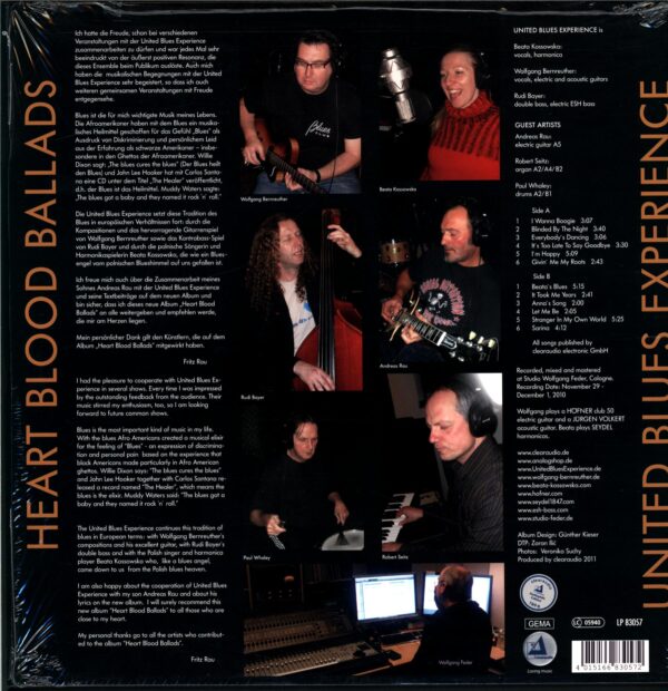 United Blues Experience-Heart Blood Ballads-LP Vinyl