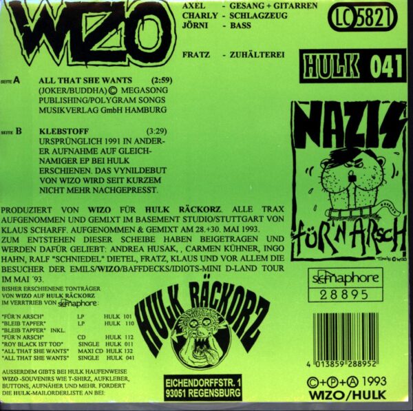 WIZO-All That She Wants-7 Vinyl