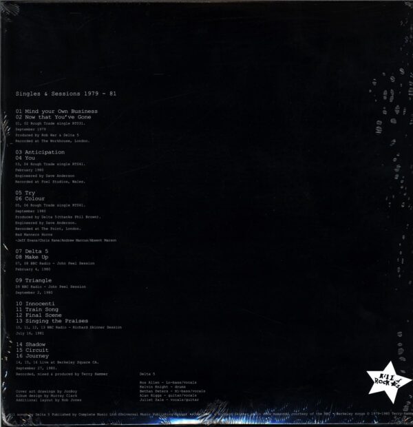 Delta 5-Singles & Sessions 1979 - 81-LP Vinyl