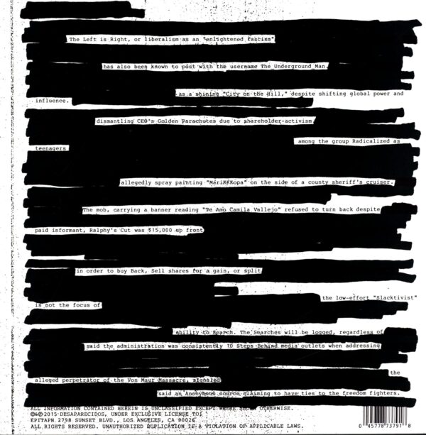 Desaparecidos-Payola-LP Vinyl