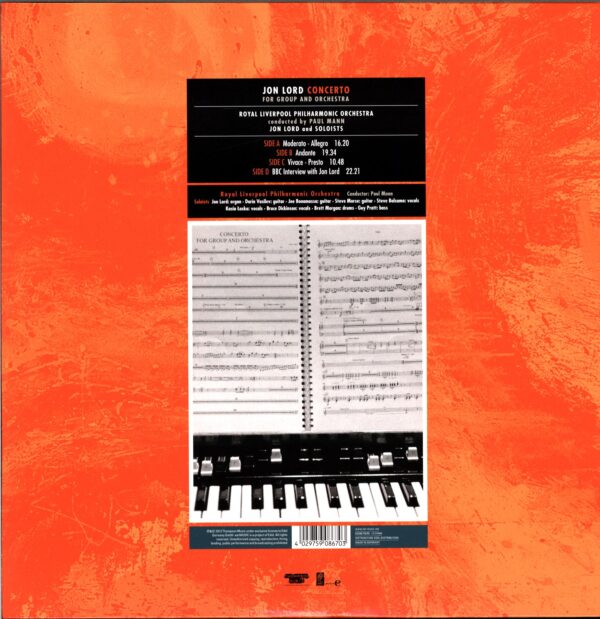 Jon Lord-Concerto For Group And Orchestra-LP Vinyl