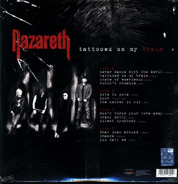 Nazareth-Tattooed On My Brain-LP Vinyl
