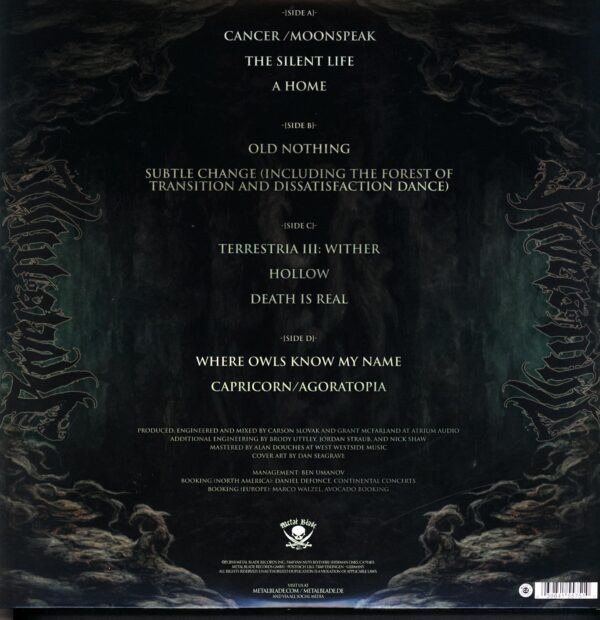 Rivers Of Nihil-Where Owls Know My Name-LP Vinyl