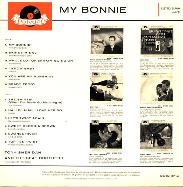 Tony Sheridan And The Beat Brothers-My Bonnie-LP Vinyl