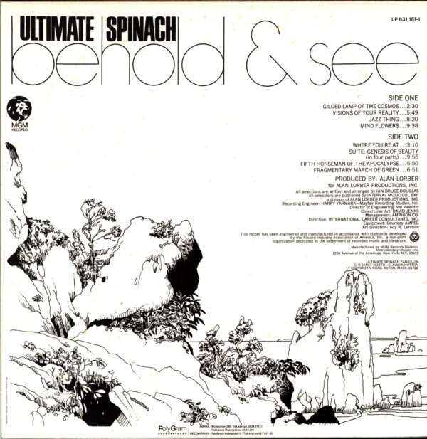 Ultimate Spinach-Behold And See-LP Vinyl