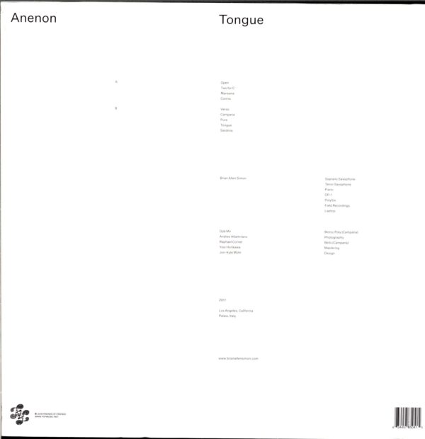 Anenon-Tongue-LP Vinyl