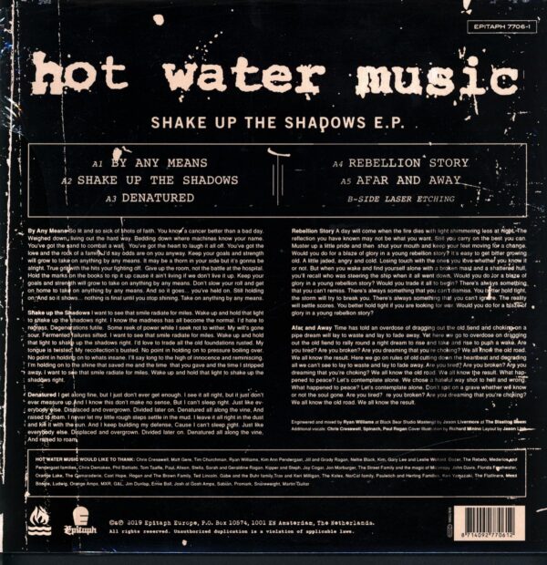 Hot Water Music-Shake Up The Shadows-LP Vinyl