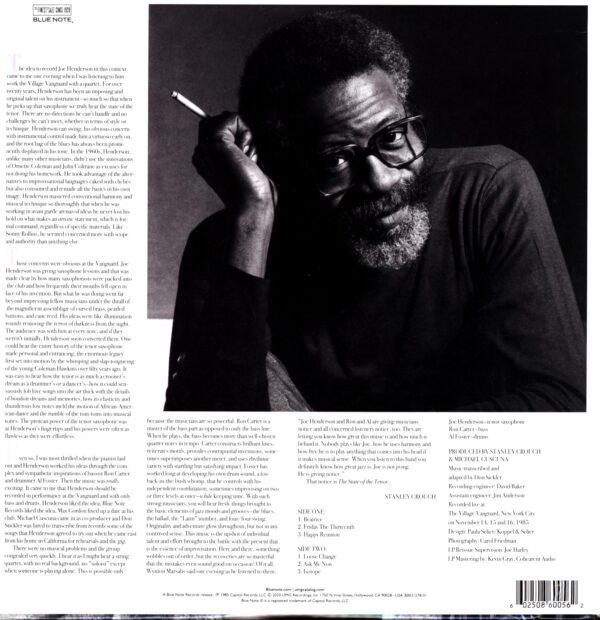 Joe Henderson-The State Of The Tenor (Live At The Village Vanguard Volume 1)-LP Vinyl