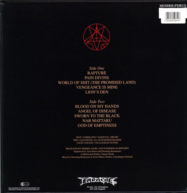 Morbid Angel-Covenant-LP Vinyl-clear black marbled