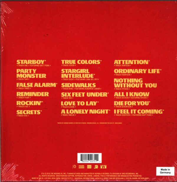 The Weeknd-Starboy-LP Vinyl