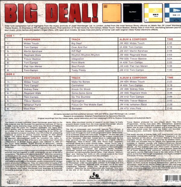 Various-Big Deal! Weinberger Funk Library UK 1975-1979-LP Vinyl