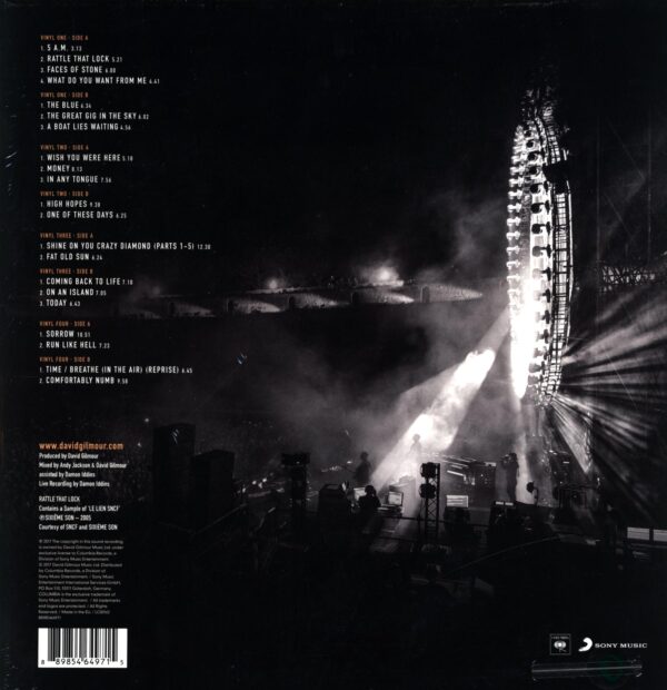 David Gilmour-Live At Pompeii-LP Vinyl