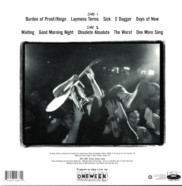 Joey Cape-OWR-blue LP Vinyl