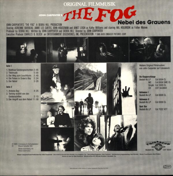 John Carpenter-The Fog - Nebel Des Grauens (Original Filmmusik)-LP Vinyl