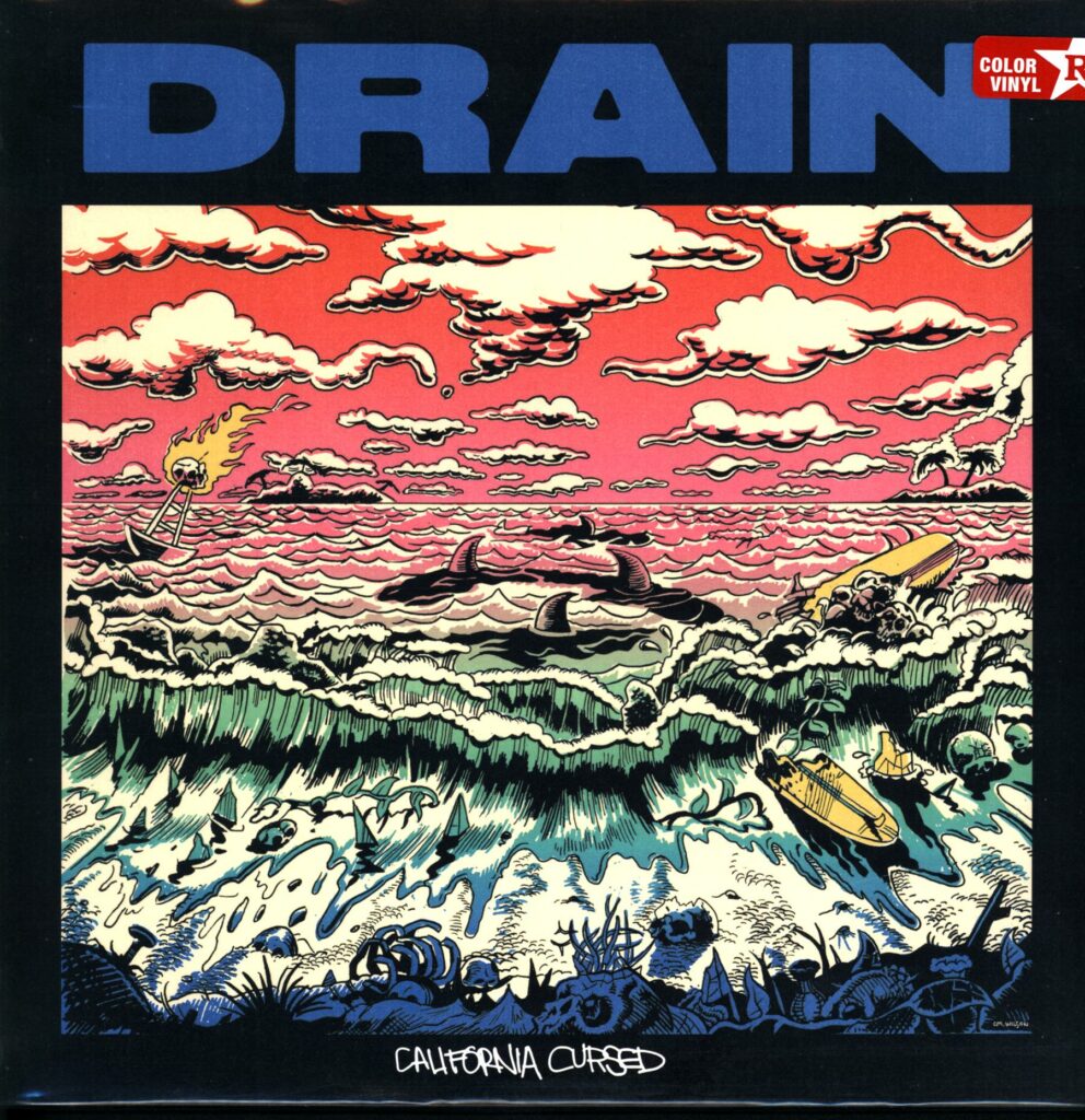 Drain-California Cursed-swirl LP Vinyl