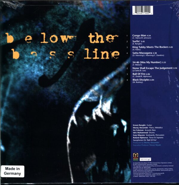 Ernest Ranglin-Below The Bassline-LP Vinyl