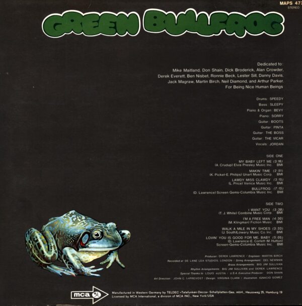 Green Bullfrog-Green Bullfrog-LP Vinyl