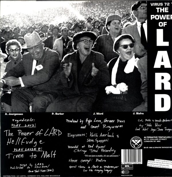 Lard-The Power Of Lard EP-12 Vinyl
