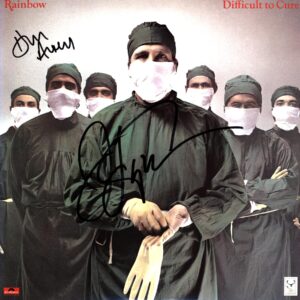 Rainbow-Difficult To Cure- Japan autograph LP Vinyl