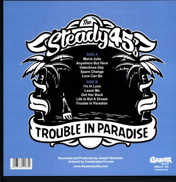 The Steady 45's-Trouble In Paradise-LP Vinyl
