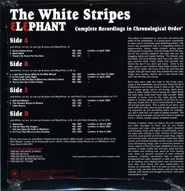 The White Stripes-Elephant-LP Vinyl