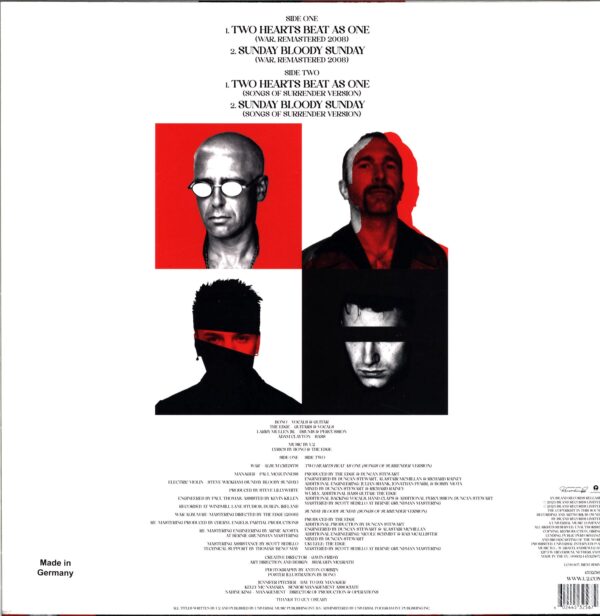 U2-Two Hearts Beat As One - Sunday Bloody Sunday War & Surrender Mixes-12 Vinyl