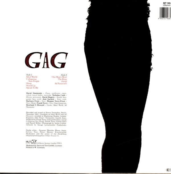 Fad Gadget-Gag-LP Vinyl