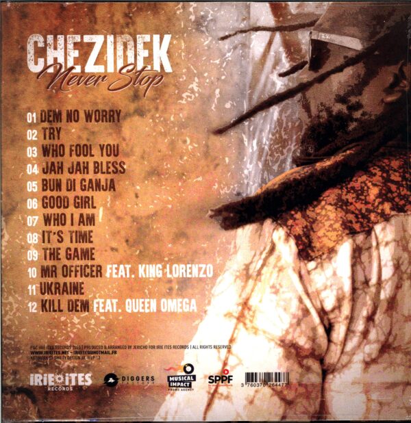 Chezidek-Never Stop-LP Vinyl