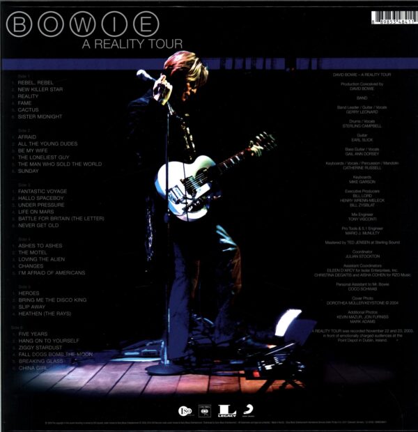 David Bowie-A Reality Tour-LP Vinyl