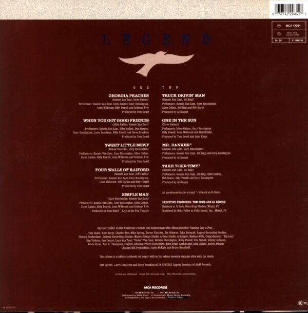 Lynyrd Skynyrd-Legend-LP Vinyl