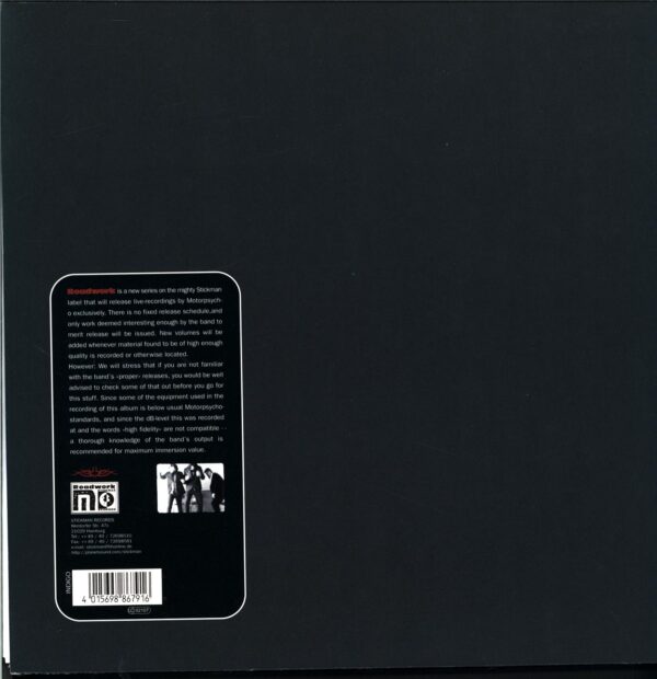 Motorpsycho-Roadwork Vol 1 Heavy Metall Iz A Poze Hardt Rock Iz A Laifschteil-LP Vinyl