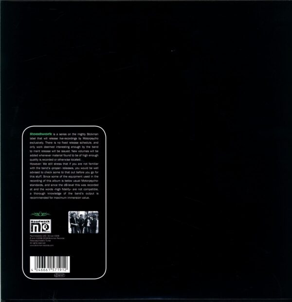 Motorpsycho-Roadwork Vol 3 The Four Norsemen Of The Apocalypse Live At The Paradiso Amsterdam November 23 2002-LP Vinyl