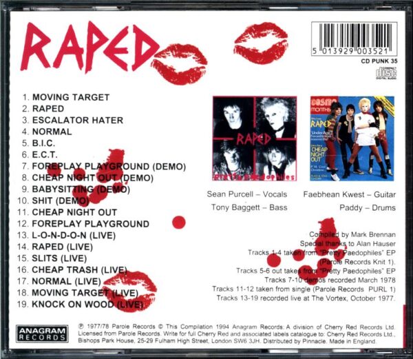 Raped-The Complete Raped Punk Collection-CD