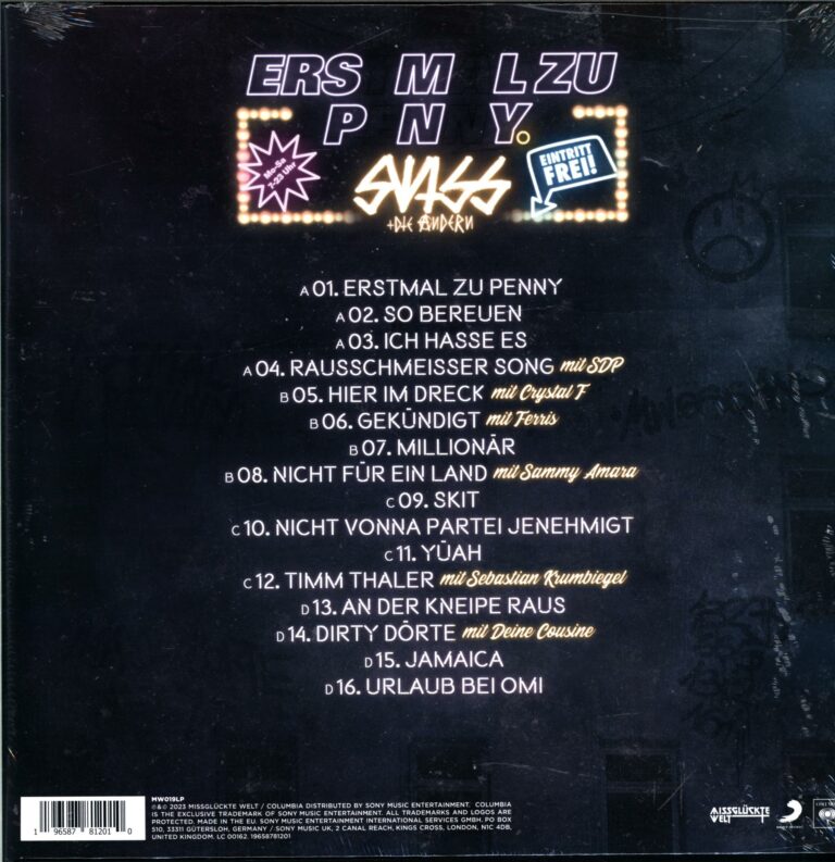 Swiss & Die Andern-Erstmal zu Penny-LP Vinyl - Rockers Records