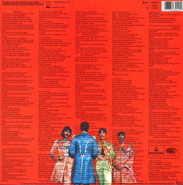 The Beatles-Sgt. Pepper's Lonely Hearts Club Band-RE 1986 LP Vinyl