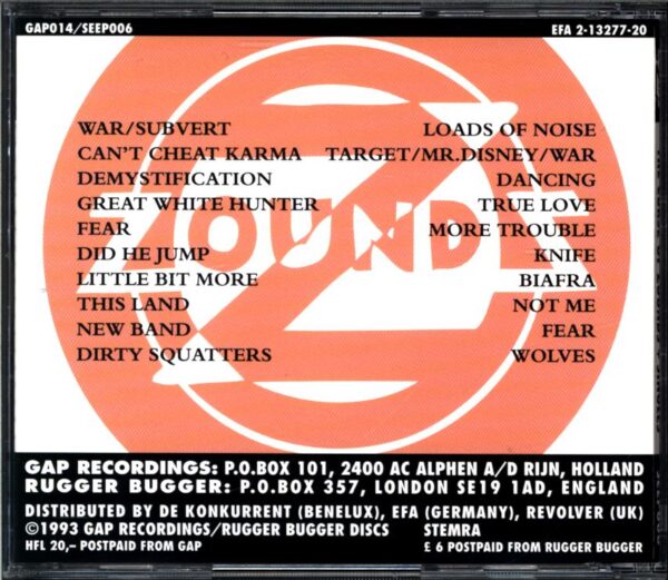 Zounds-The Curse Of Zounds + Singles-CD