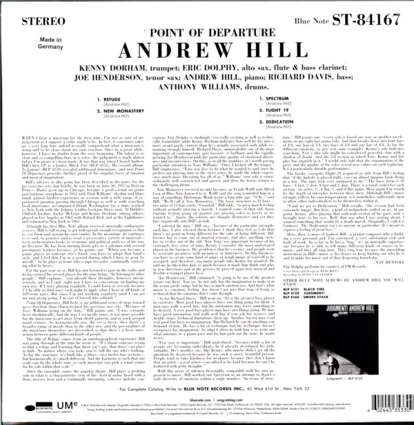 Andrew Hill-Point Of Departure-LP Vinyl