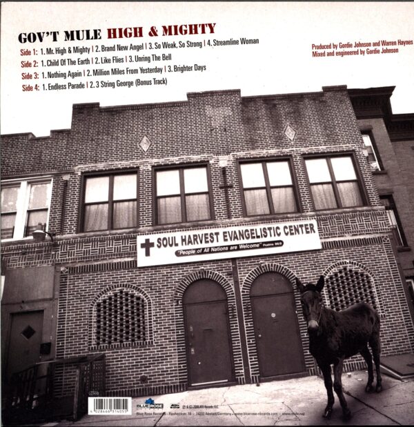 Gov't Mule-High &amp Mighty-LP Vinyl