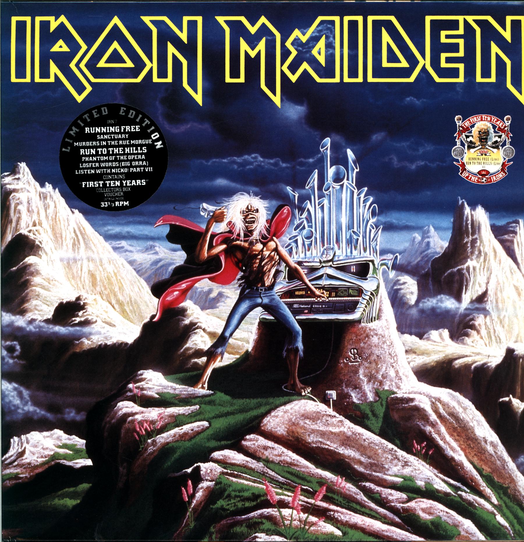 Iron Maiden – Running Free · Run To The Hills 12 Vinyl