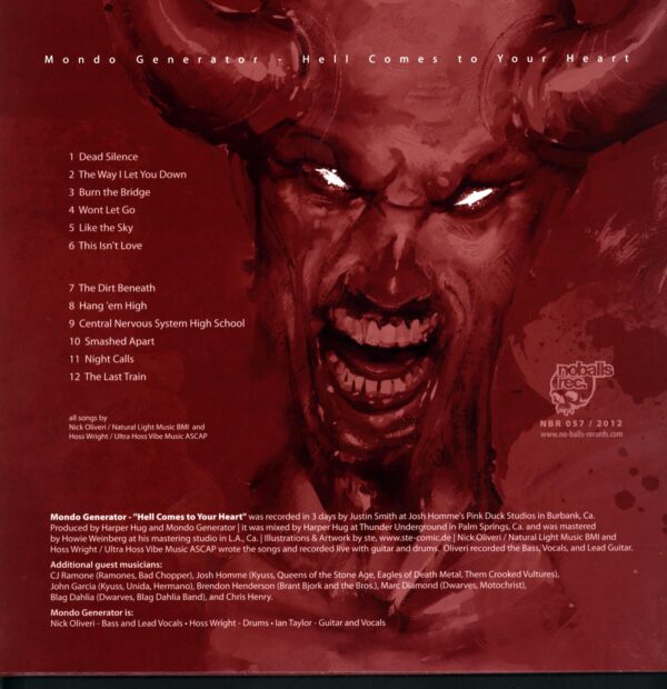 Mondo Generator-Hell Comes To Your Heart-red-black LP Vinyl