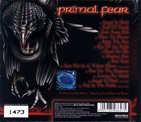 Primal Fear-Nuclear Fire-CD