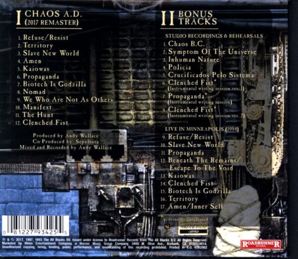 Sepultura-Chaos A.D.-CD