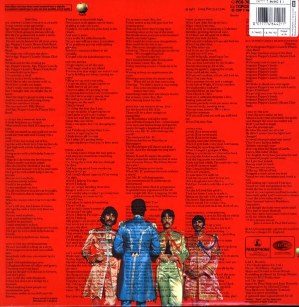 The Beatles-Sgt. Pepper's Lonely Hearts Club Band-RE 1991 LP Vinyl
