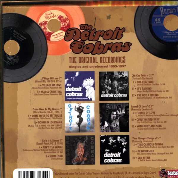 The Detroit Cobras-The Original Recordings (Singles And Unreleased 1995-1997)-7 Vinyl