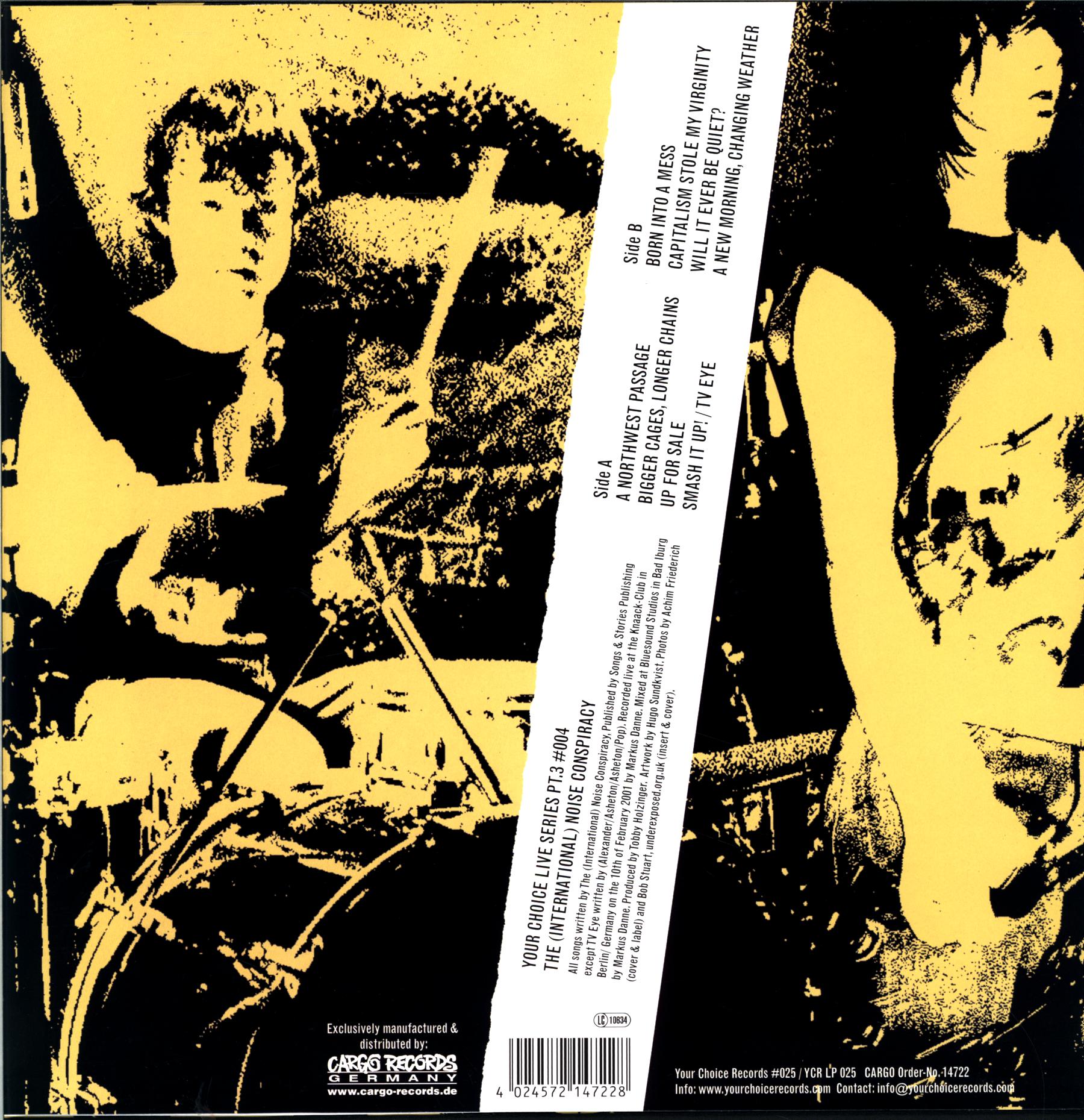 洋楽 The (International) Noise Conspiracy LP International Noise Conspiracy - Live LP