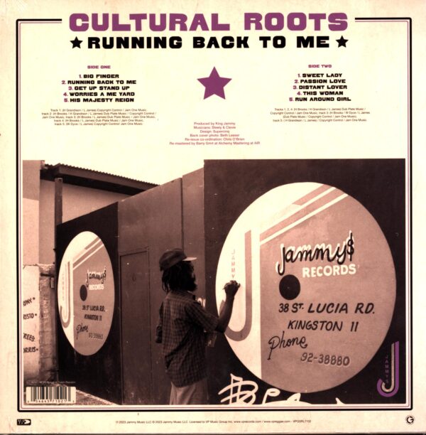 Cultural Roots-Running Back To Me-RE LP Vinyl