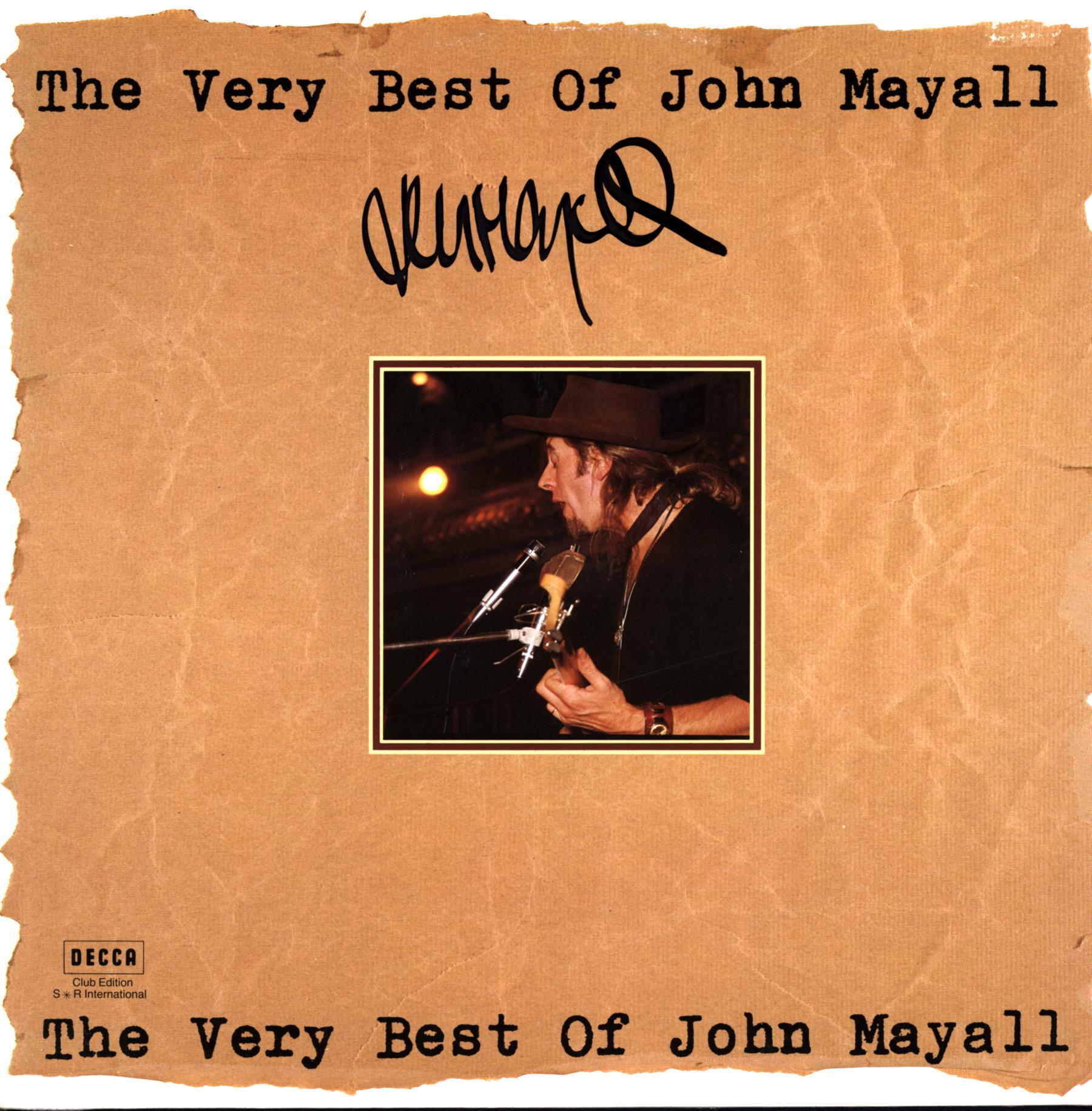 John Mayall-The Very Best Of John Mayall-signed LP Vinyl