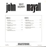 John Mayall-Why Worry-signed LP Vinyl