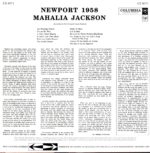 Mahalia Jackson-Newport 1958-RE LP Vinyl
