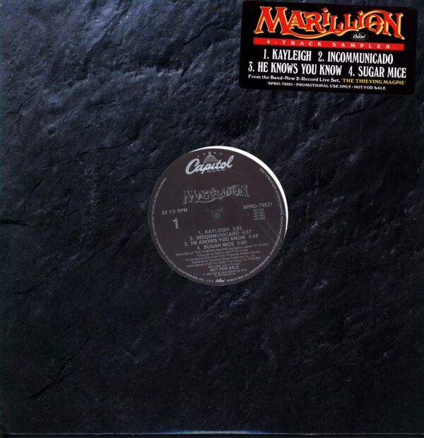 Marillion-Kayleigh - Incommunicado - He Knows You Know - Sugar Mice-12 Vinyl